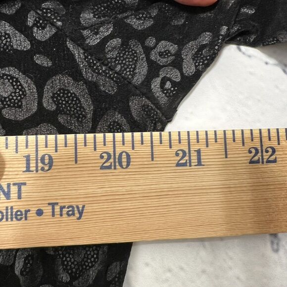 TONI MORGAN Women’s Black Cheetah Print Jacket Size Small Shoulder Pads Vintage - Picture 10 of 15